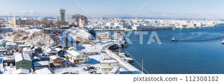 “Aomori Prefecture” Snowy Hachinohe Port Core City Winter 112308182