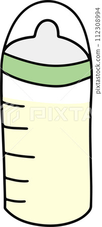 Illustration of a simple baby bottle 112308994