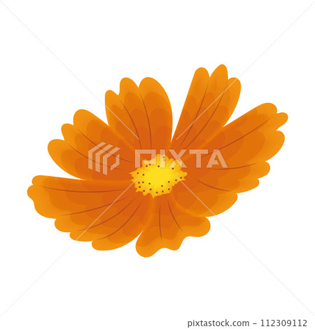 Colored sketch of a flower icon Vector Colored sketch of a flower icon Vector 112309112