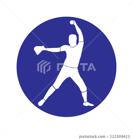 softball icon 112309423