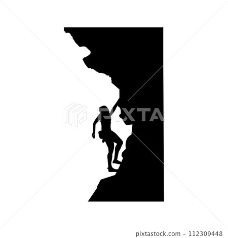 rock climbing icon rock climbing icon 112309448
