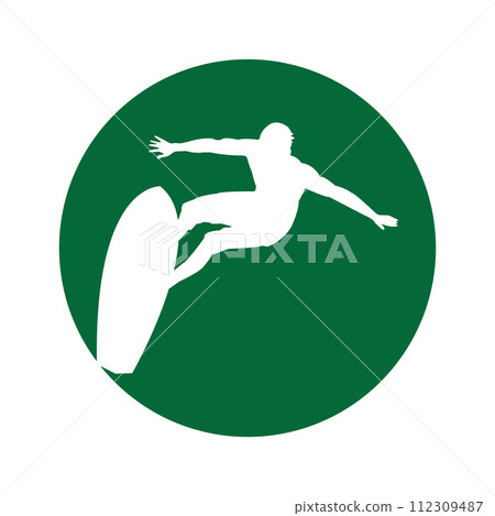 surfing icon 112309487