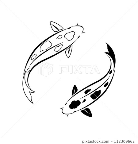 koi goldfish icon 112309662