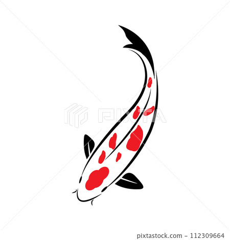 koi goldfish icon koi goldfish icon 112309664