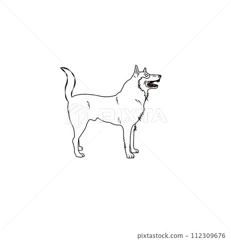dog icon 112309676