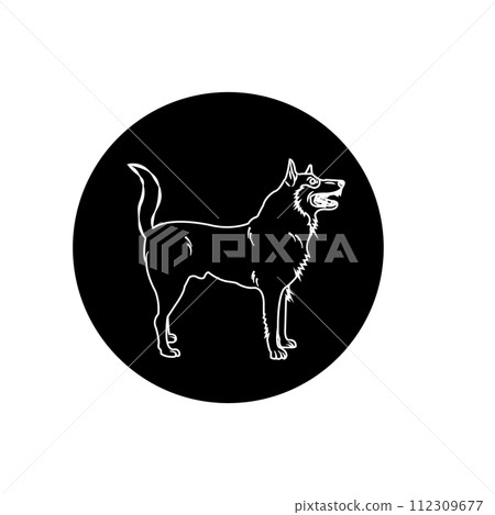 dog icon dog icon 112309677