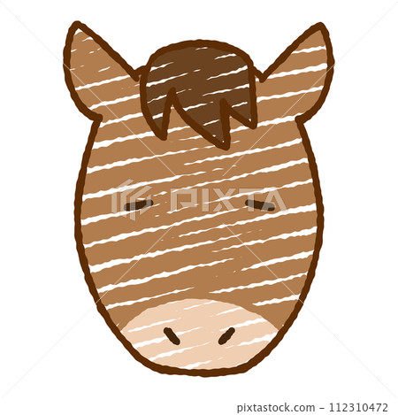 Simple horse illustration 112310472