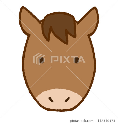 Simple horse illustration 112310473