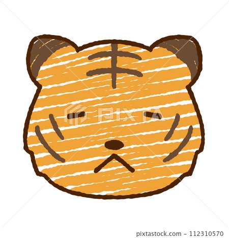 Simple tiger illustration 112310570