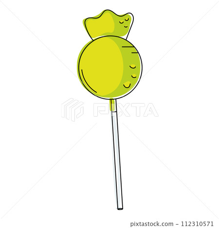 Halloween lollipop candy Trick or treat Vector 112310571