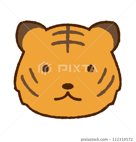 Simple tiger illustration 112310572