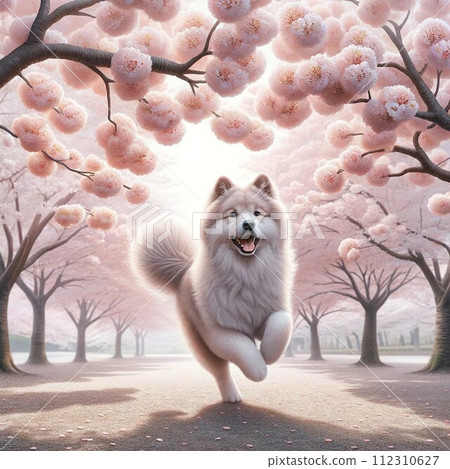 Dog and cherry 112310627