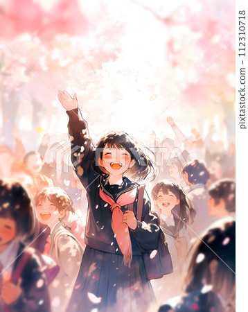 櫻花盛開下的新生 112310718