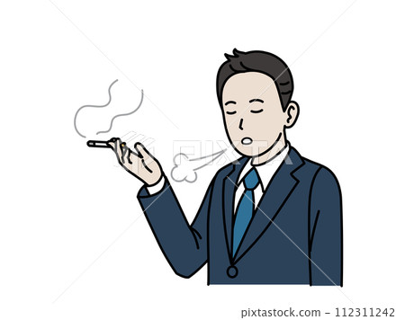 抽煙的男性上班族，商人 112311242