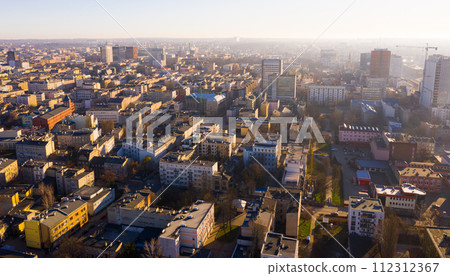 Aerial view on the city Lodz. Poland Aerial view on the city Lodz. Poland 112312367