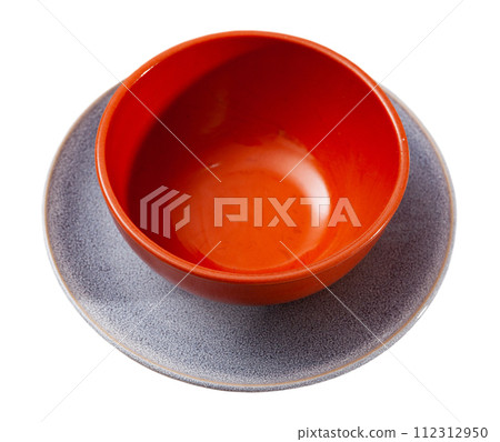 Banquet table setting - dinner bowl or plate closeup 112312950