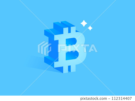 比特幣增值的形象 112314407