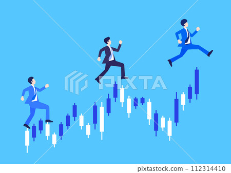 交易股票的商人的形象 112314410