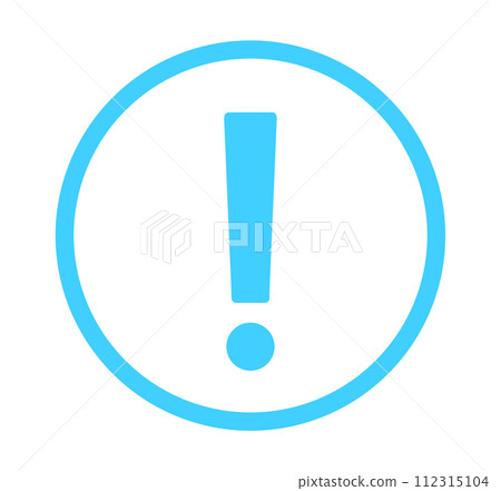 Simple light blue surprise mark Simple light blue surprise mark 112315104