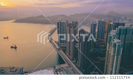 cityscape and city scene of Tseung Kwan O Junk Bay Feb 25 2024 cityscape and city scene of Tseung Kwan O Junk Bay Feb 25 2024 112315754