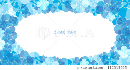 blue four leaf clover background illustration blue four leaf clover background illustration 112315915