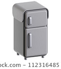 3D fridge icon on transparent background 112316485