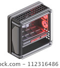 3D gaming pc icon on transparent background 112316486