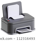 3D printer icon on transparent background 112316493