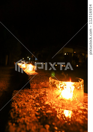 Magome, ice lanterns that decorate Nakasendo in winter Kisoji Ice and Snow Light Festival Magome, ice lanterns that decorate Nakasendo in winter Kisoji Ice and Snow Light Festival 112316954
