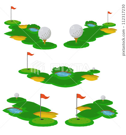 5 個高爾夫球場一套 112317230