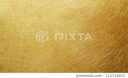 金色和紙紋理 112318852