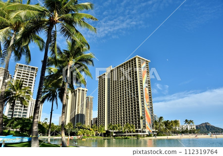 lagoon and hilton 112319764