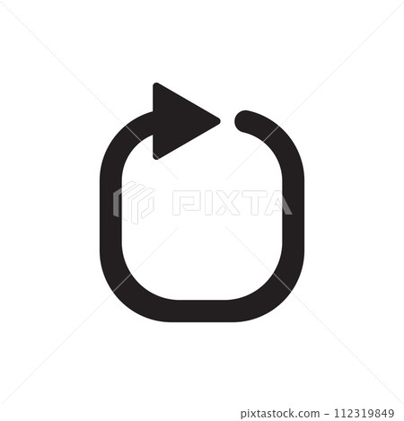 reload icon vector 112319849