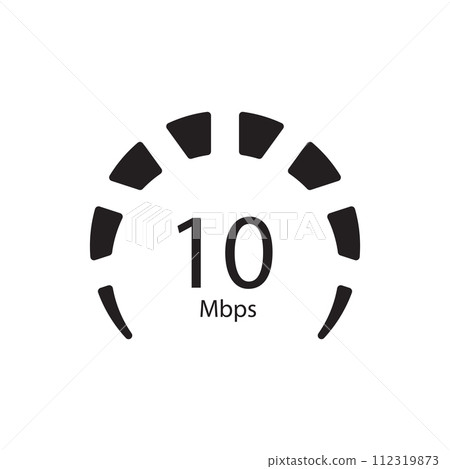 mbps speedometer icon vector mbps speedometer icon vector 112319873