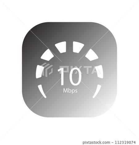 mbps speedometer icon vector mbps speedometer icon vector 112319874