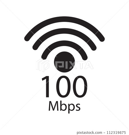 mbps speedometer icon vector 112319875