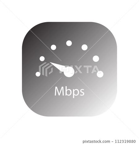 mbps speedometer icon vector 112319880