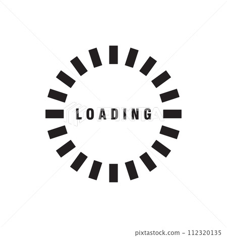 loading icon vector 112320135