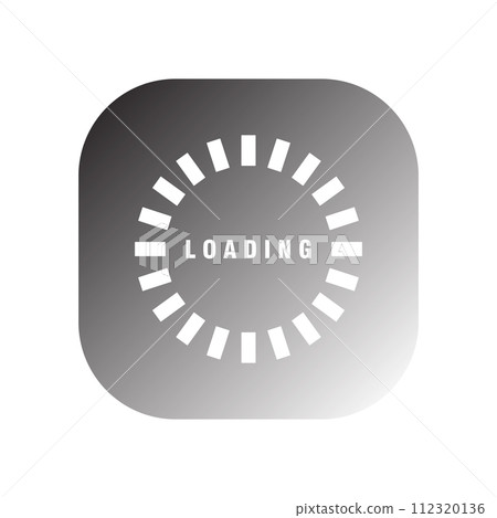 loading icon vector 112320136