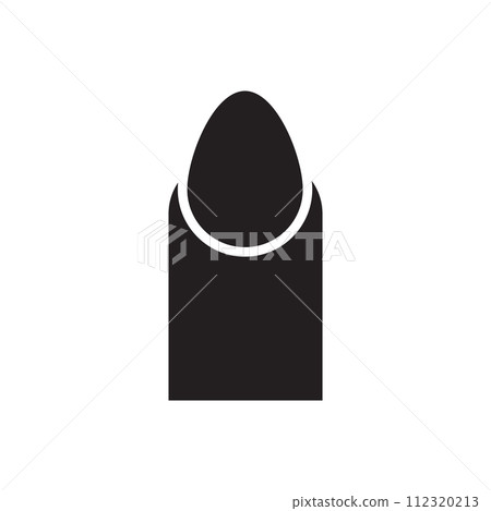 finger nail icon vector finger nail icon vector 112320213