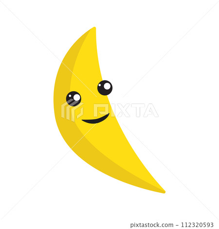 cute face fruit icon vector 112320593
