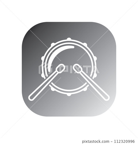 drum icon vector template drum icon vector template 112320996