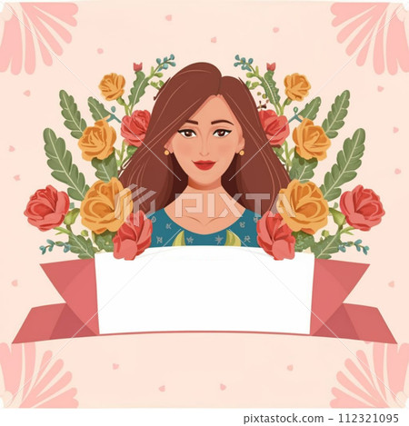 Happy International Women's Day. Vector Illustration of Women Happy International Women's Day. Vector Illustration of Women 112321095