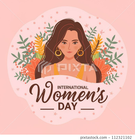Happy International Women's Day. Vector Illustration of Women Happy International Women's Day. Vector Illustration of Women 112321102