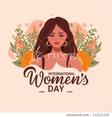 Happy International Women's Day. Vector Illustration of Women Happy International Women's Day. Vector Illustration of Women 112321105