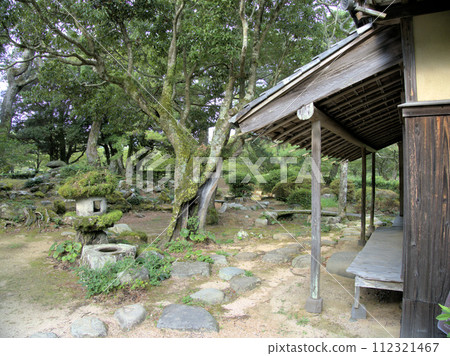 山口縣萩市堀內萩城跡花江茶亭的陽台 112321467