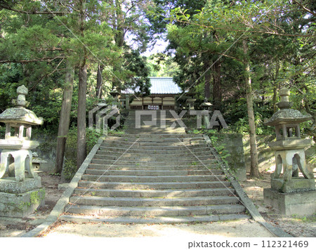 山口縣萩市萬在橋至糸山神社堀內的道路 112321469
