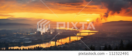 Environmental pollution, hazardous and harmful waste, toxic fumes, soil and air pollution, global problem, crisis 112322491
