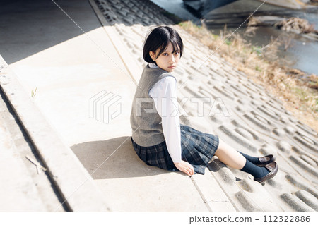 School girl high school student School girl high school student 112322886