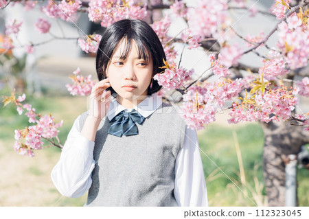 Sakura and school girls 112323045